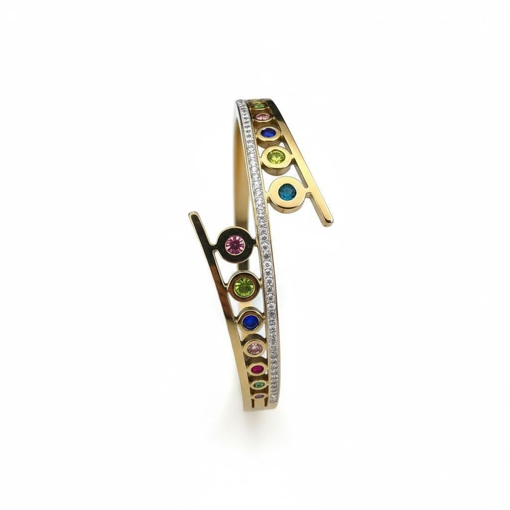 Ienter Lock Bracelet Kada colors dimaond