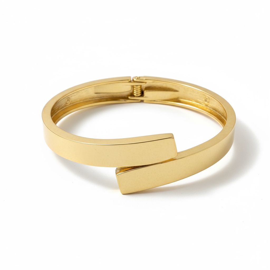 Golden Folding Kada Plain design