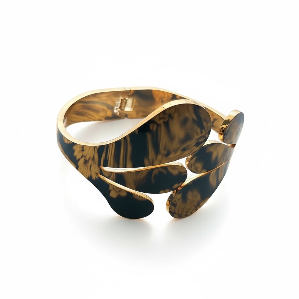 Golden Folding Kada Anti Tarnish