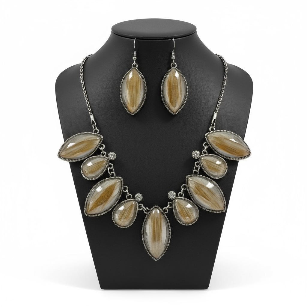 Earthy Marquis Jewelry Set