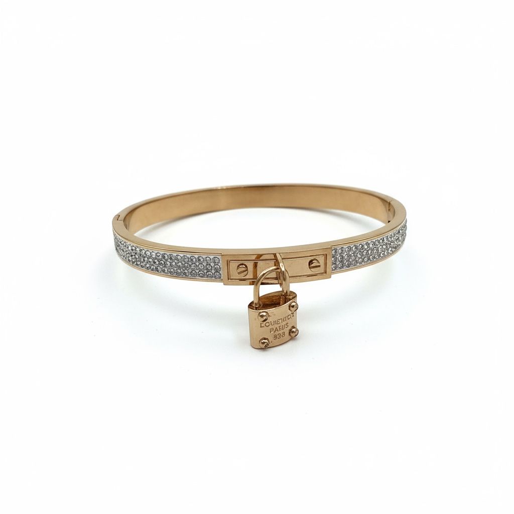 Ienter Lock Design Bracelet Kada