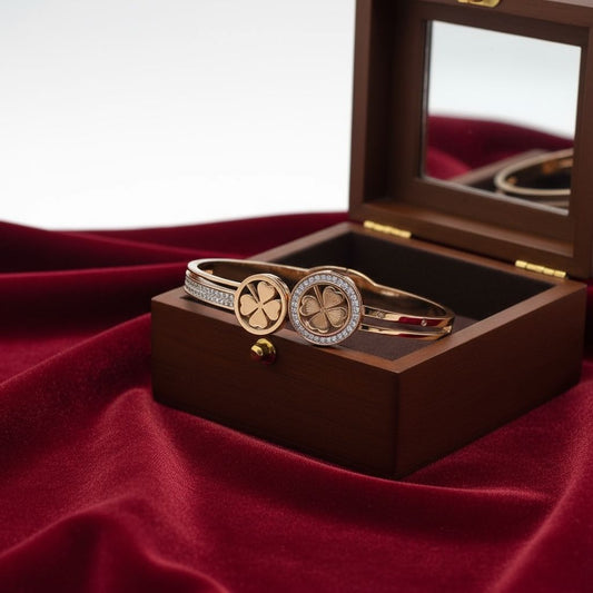 Folding Bracelet Kada flower design