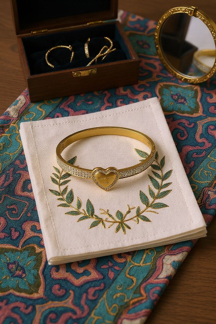 Ienter Lock Bracelet Kada Heart design