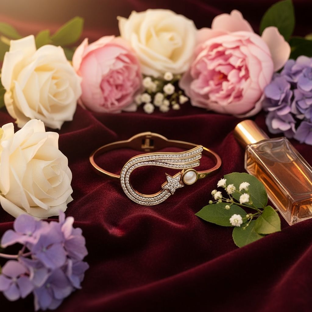 Folding Bracelet Kada Queen Look Design