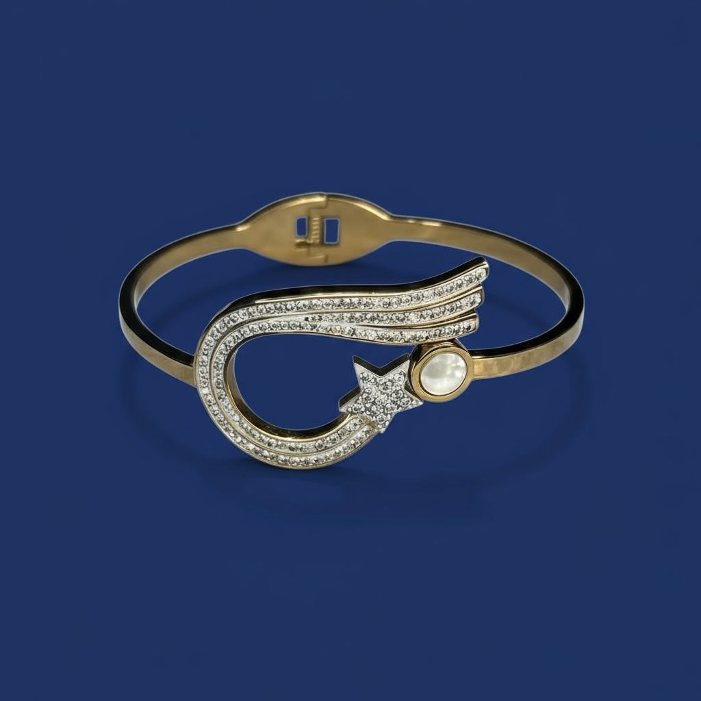 Folding Bracelet Kada Queen Look Design