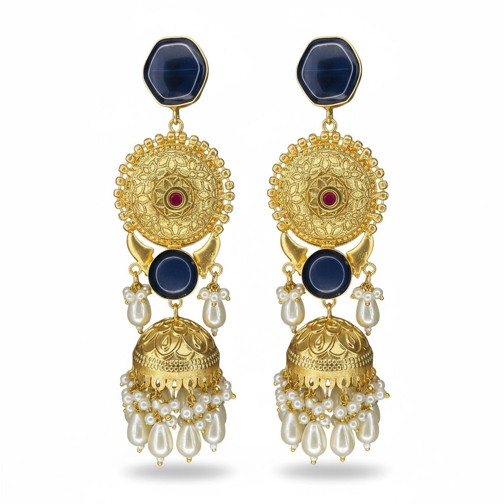 Kashmiri Earrings Long jhumke