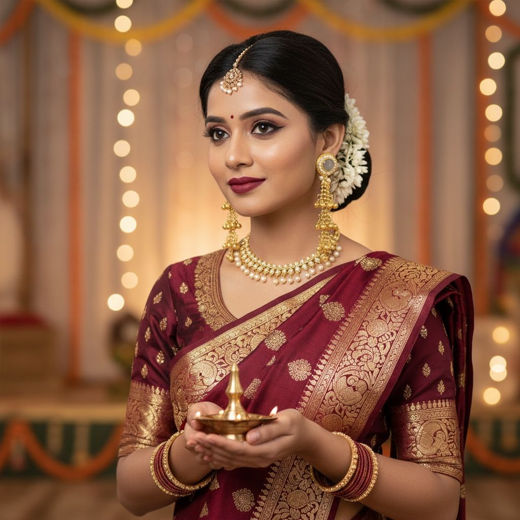 Kashmiri Earrings Long and simple look Design