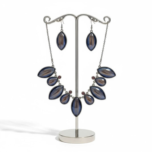 Midnight Blue Marquise Jewelry Set