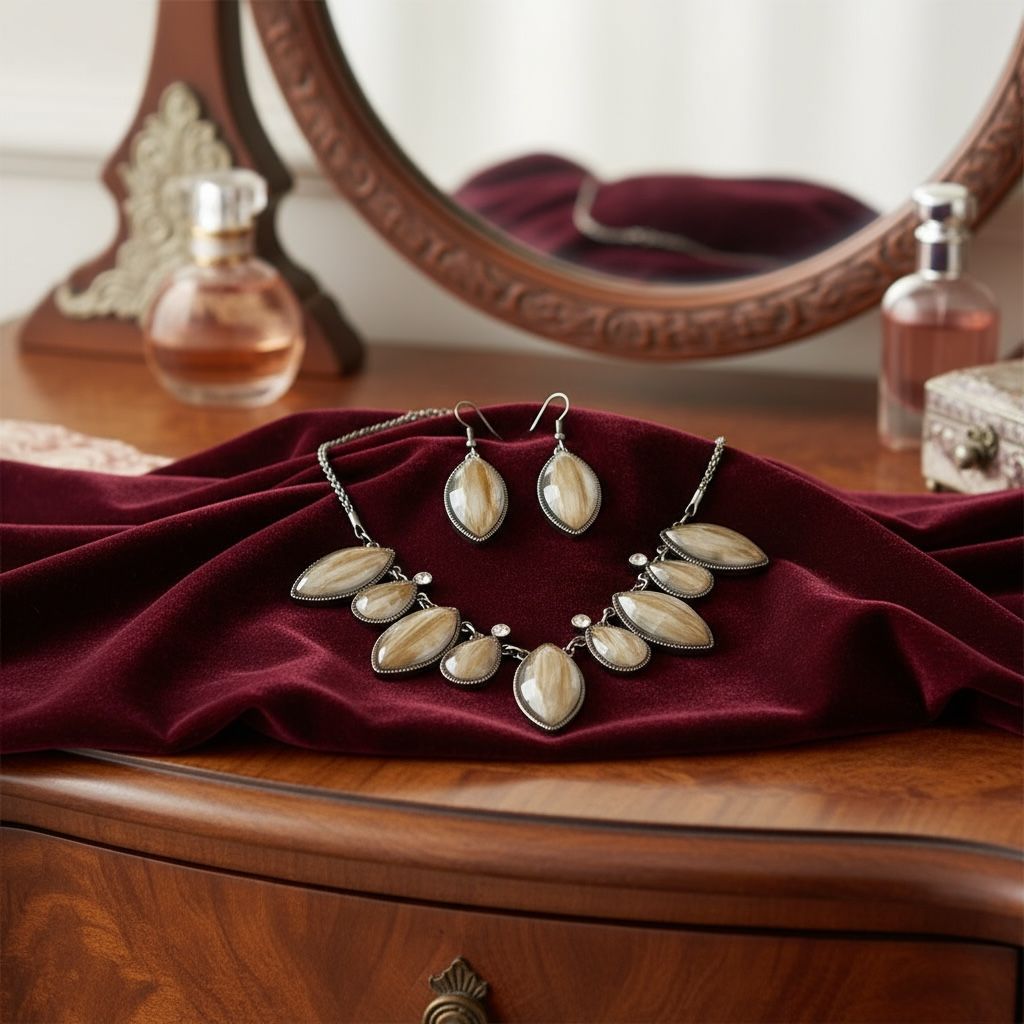Earthy Marquis Jewelry Set