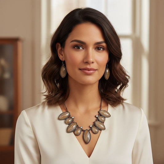 Earthy Marquis Jewelry Set