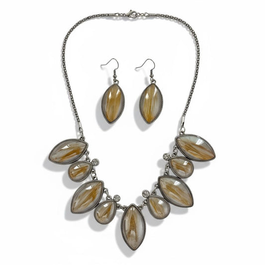 Earthy Marquis Jewelry Set